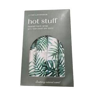 NEW Lemon Lavender Hot Stuff Heated Neck Wrap w/ Temp Smart Spa Seeds